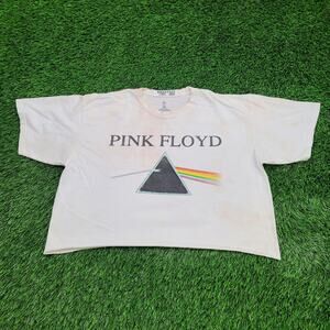 Pink-Floyd Crop-Top Shirt Womens XL 23x18 White